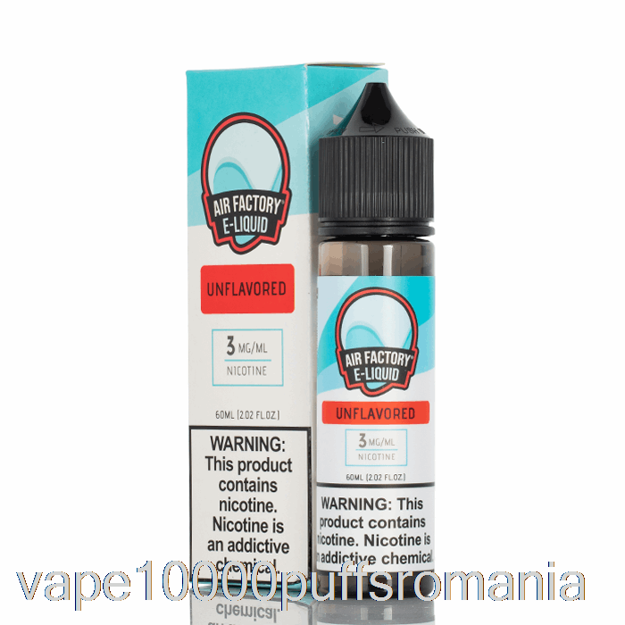 Vape Romania Unflavored - E-lichid Air Factory - 60ml 0mg